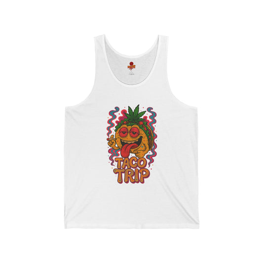 Taco Trip Tank Top, Funny Weed Taco (Tax Included)