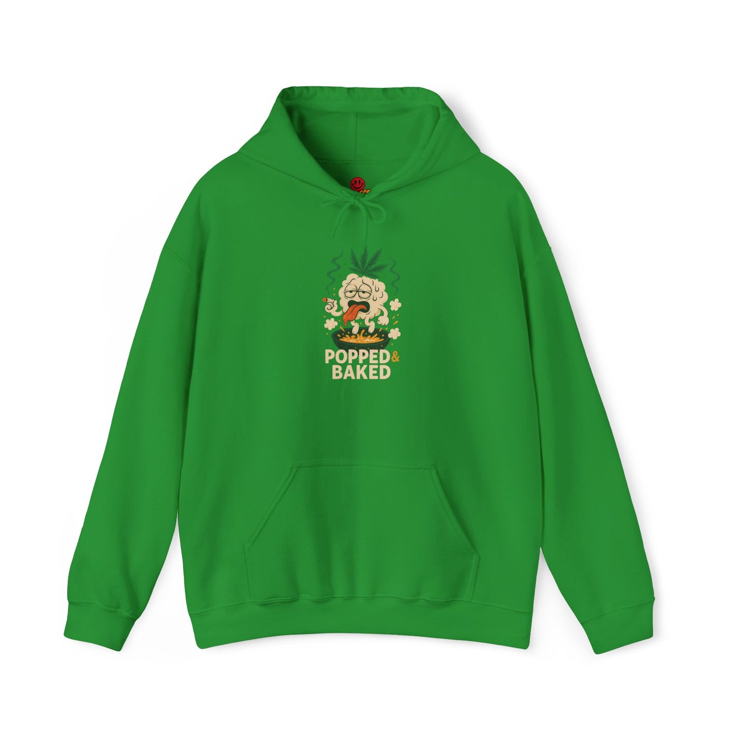 Popped & Baked Hoodie – Funny Popcorn Weed (Tax Included)