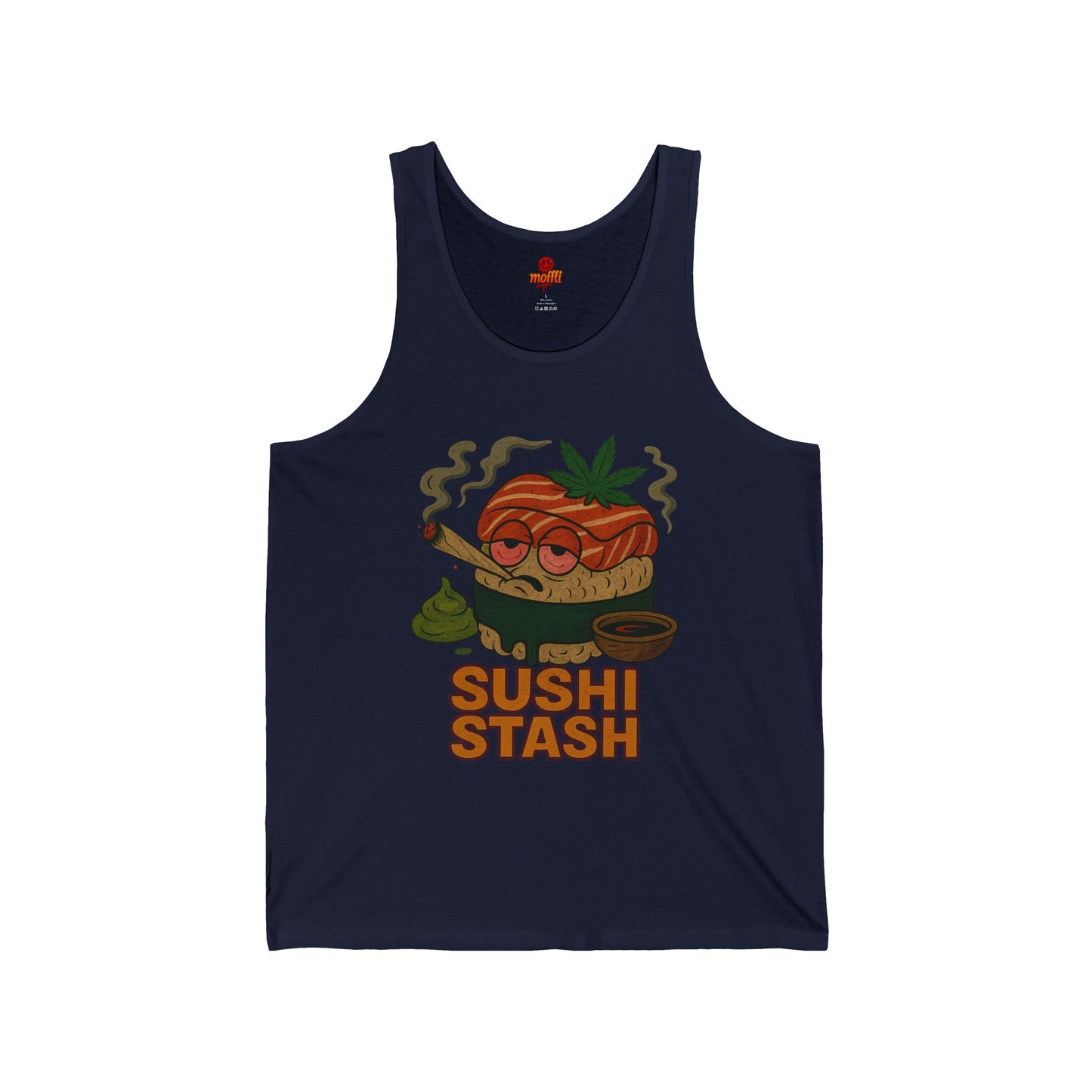 Sushi Stash Tank Top, Funny Weed Sushi (Tax Included)
