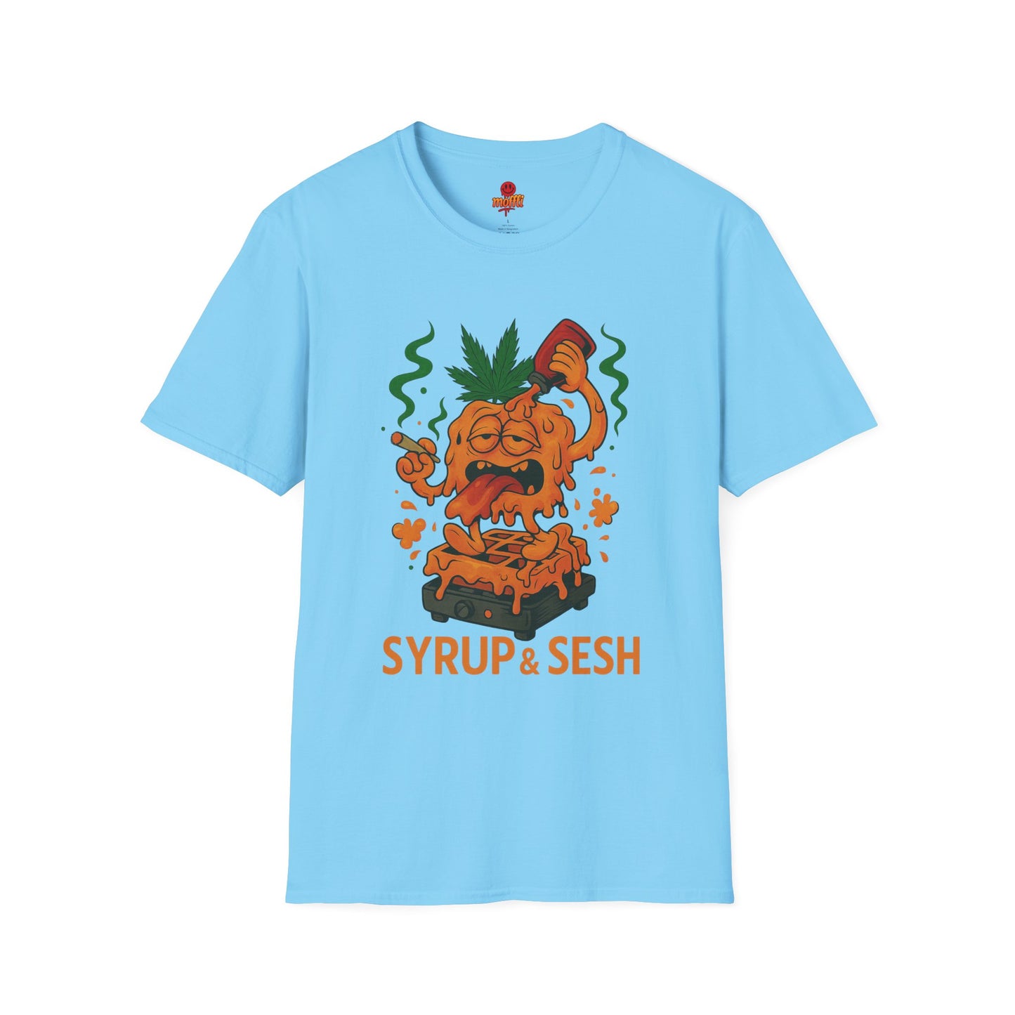 Syrup & Sesh T-Shirt – Funny Weed Waffle Shirt (Tax Included)