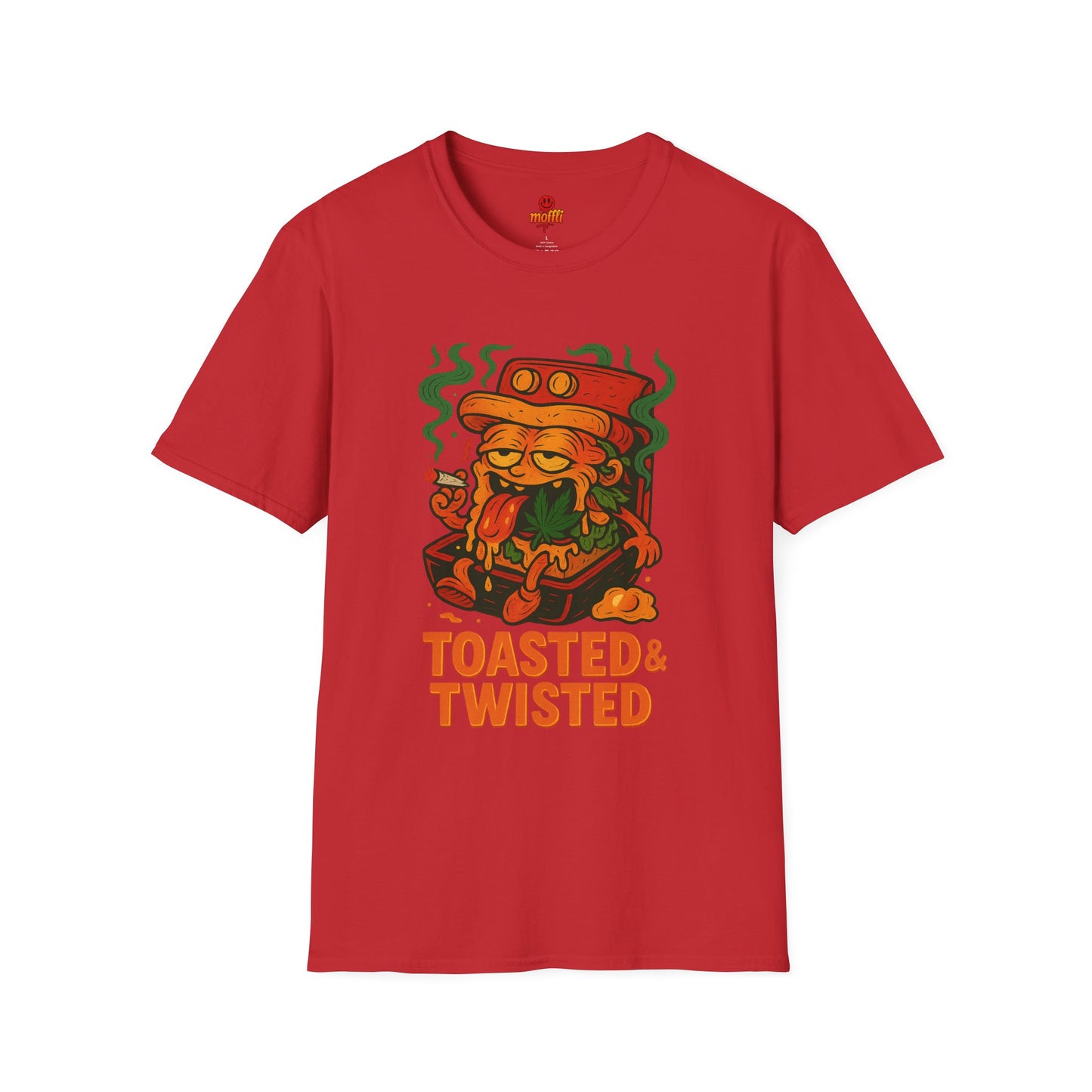 Toasted & Twisted T-Shirt – Funny Weed Sandwich (Tax Included)