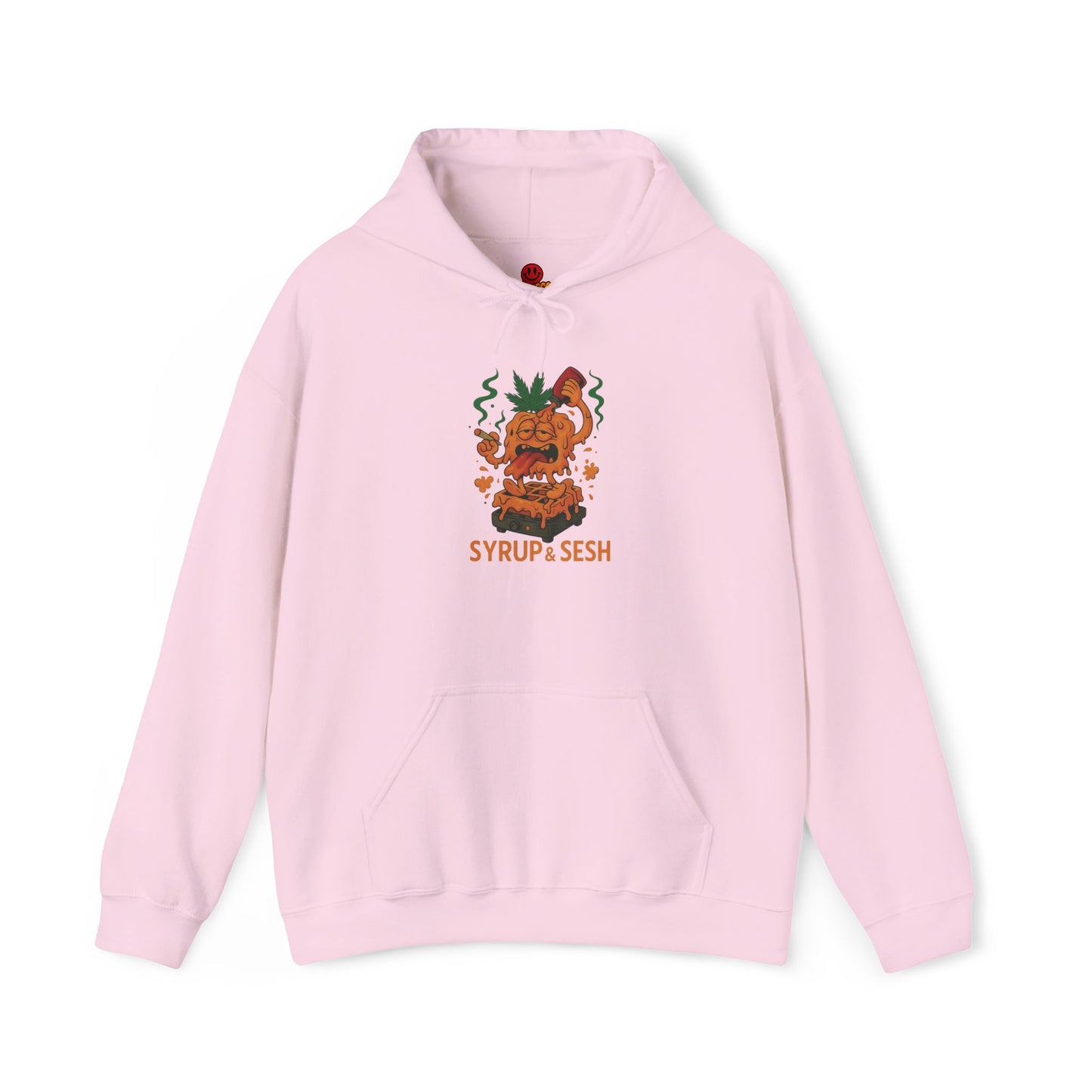 Syrup & Sesh Hoodie – Funny Weed Waffle (Tax Included)