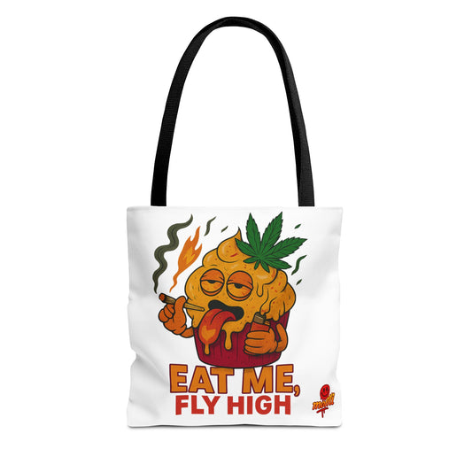 Eat Me Fly High Muffin Tote Bag – Funny Stoner Weed Edible (Tax Included)