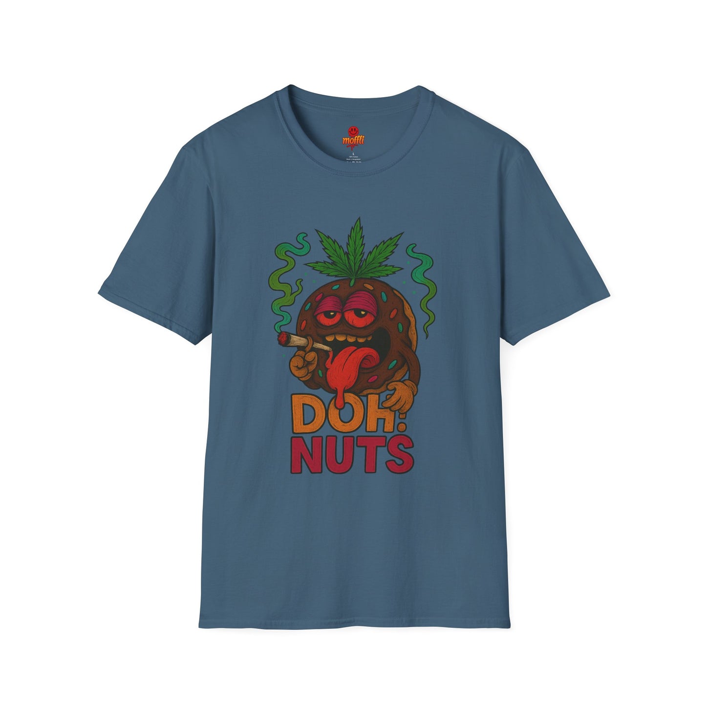 DOH! NUTS Black Chocolate Donut Stoner Shirt (Tax Included)
