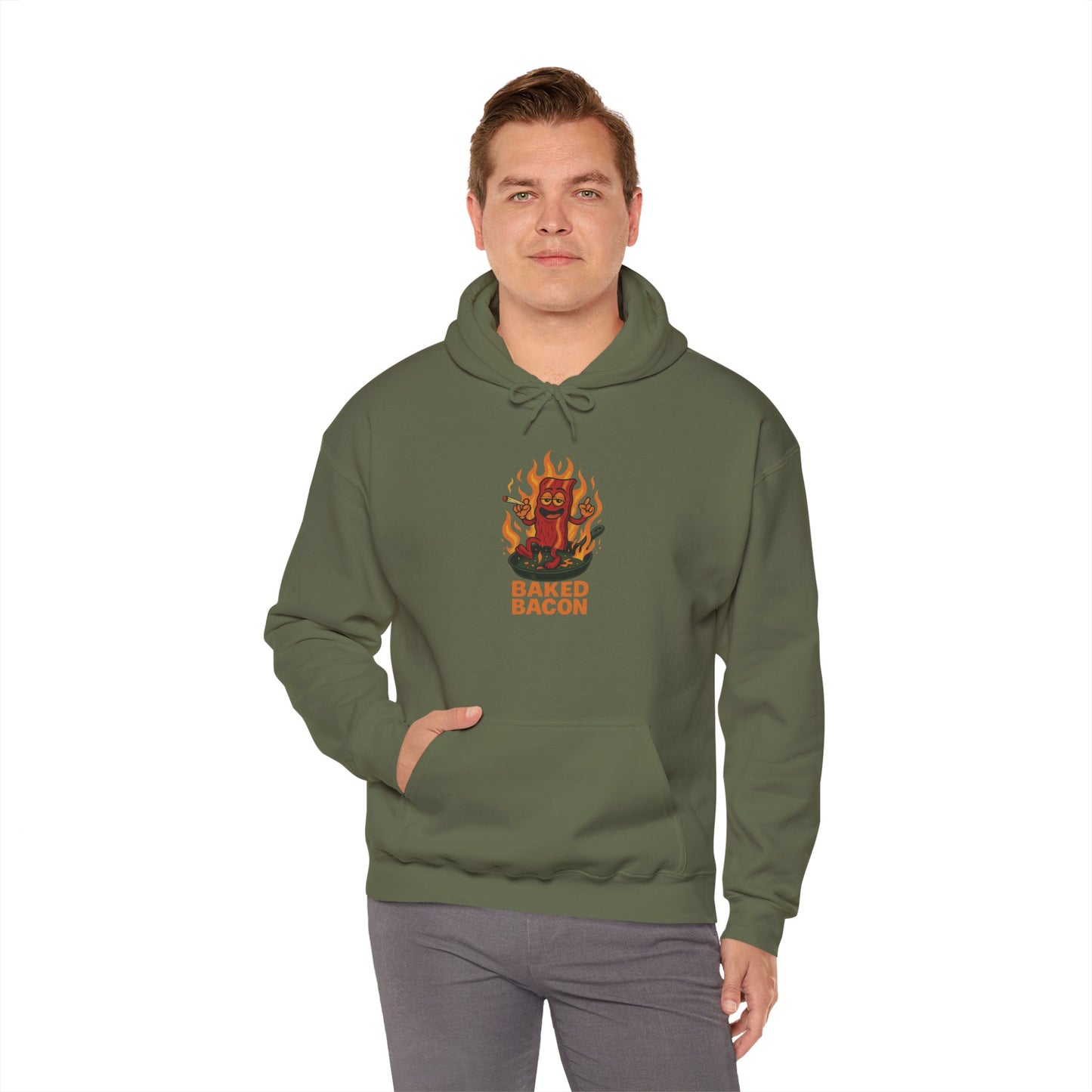 Baked Bacon Hoodie – Funny Weed Bacon (Tax Included)