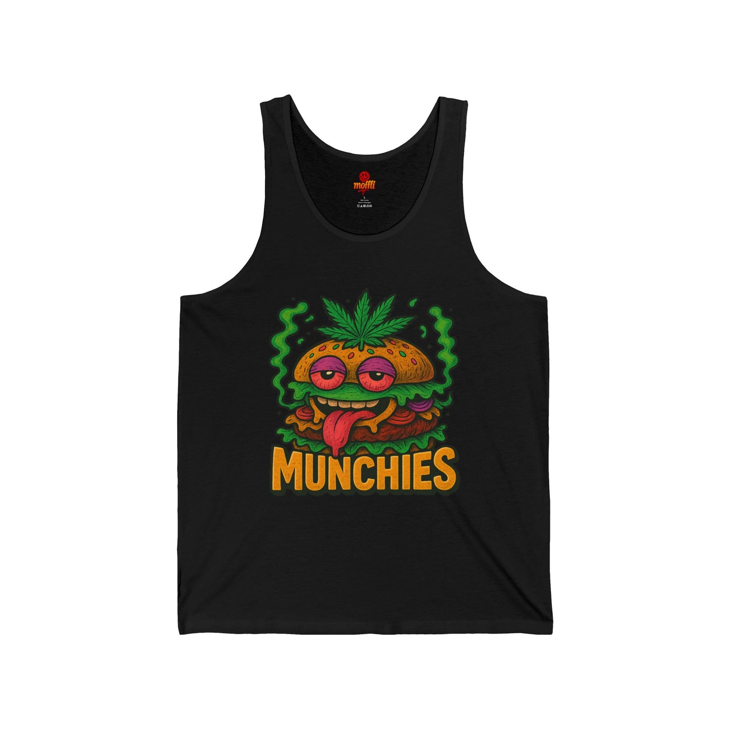 420 Munchies Tank Top – High Burger Cartoon (Tax Included)
