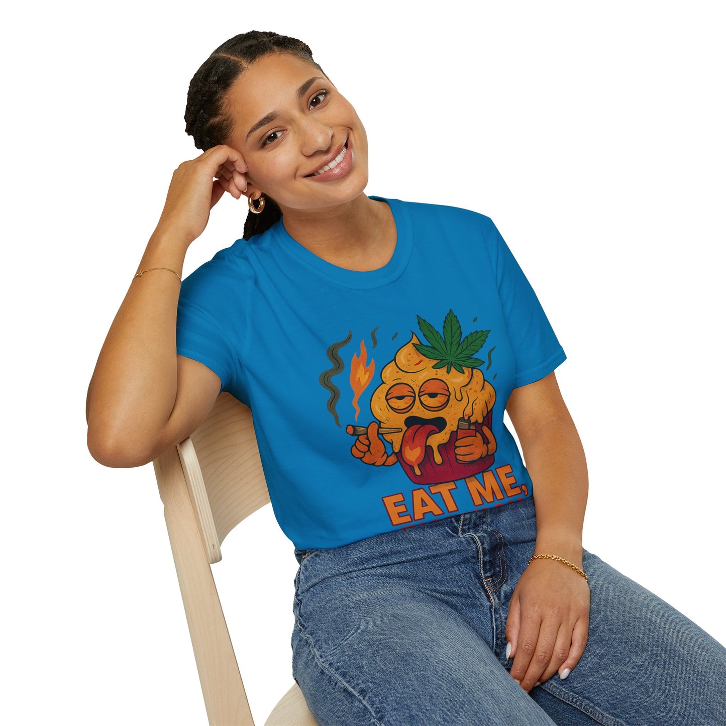Eat Me Fly High T-Shirt – Funny Weed Muffin Shirt (Tax Included)