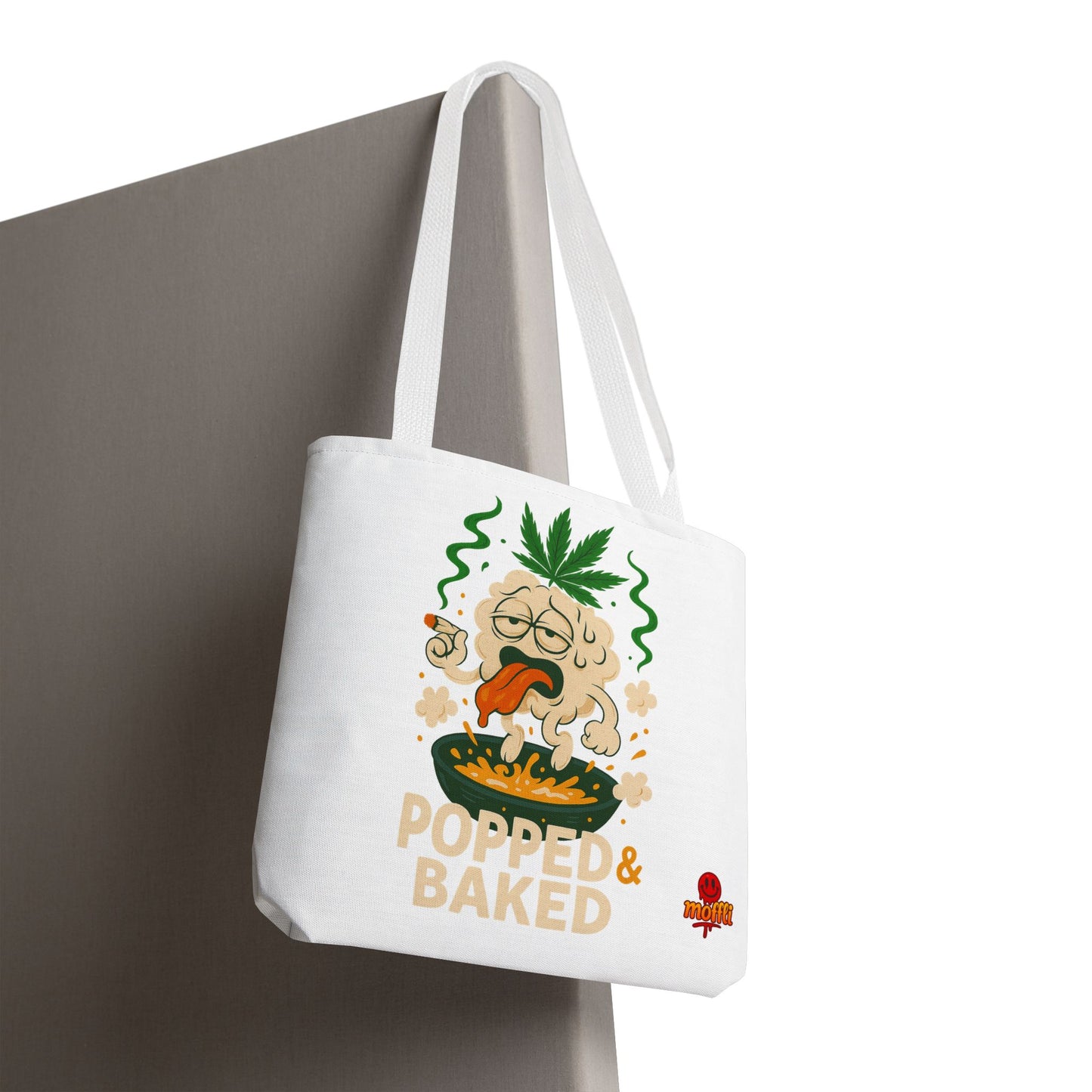 Popped & Baked Tote Bag – Funny Weed Popcorn Stoner (Tax Included)
