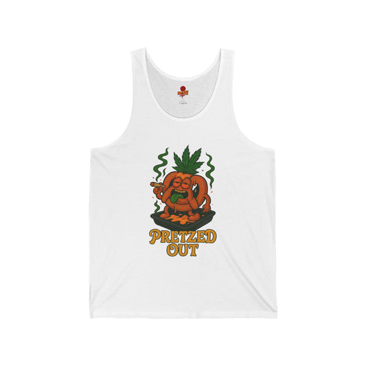 Pretzed Out Tank Top, Funny Weed Pretzel (Tax Included)