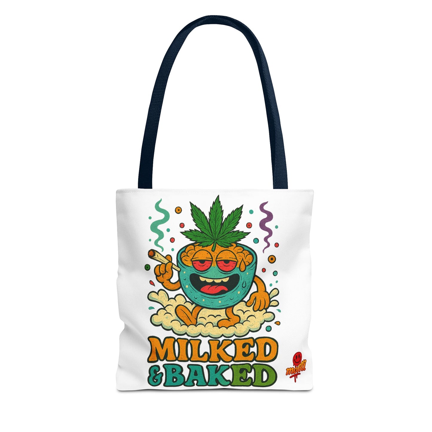 Milked & Baked Tote Bag – Funny Weed Mac N’ Cheese (Tax Included)