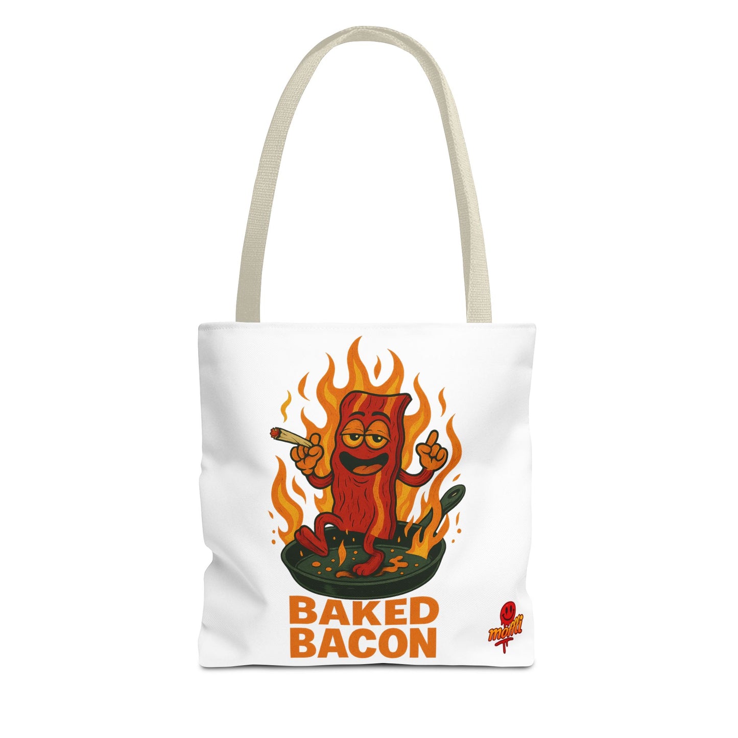 Baked Bacon Tote Bag – Funny Stoner Bacon Weed (Tax Included)