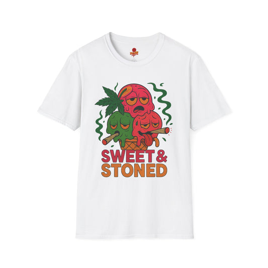 Sweet & Stoned T-Shirt – Funny Weed Ice Cream (Tax Included)