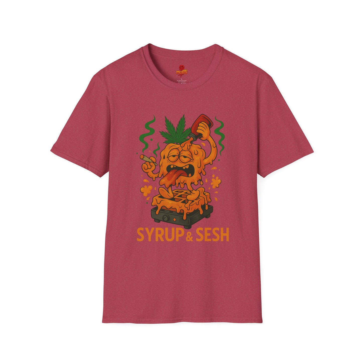 Syrup & Sesh T-Shirt – Funny Weed Waffle Shirt (Tax Included)