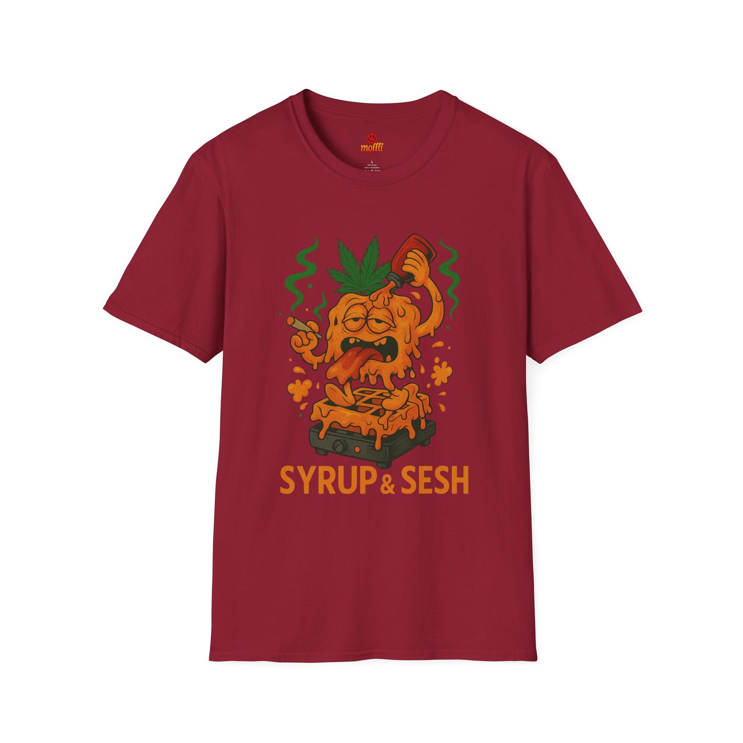 Syrup & Sesh T-Shirt – Funny Weed Waffle Shirt (Tax Included)