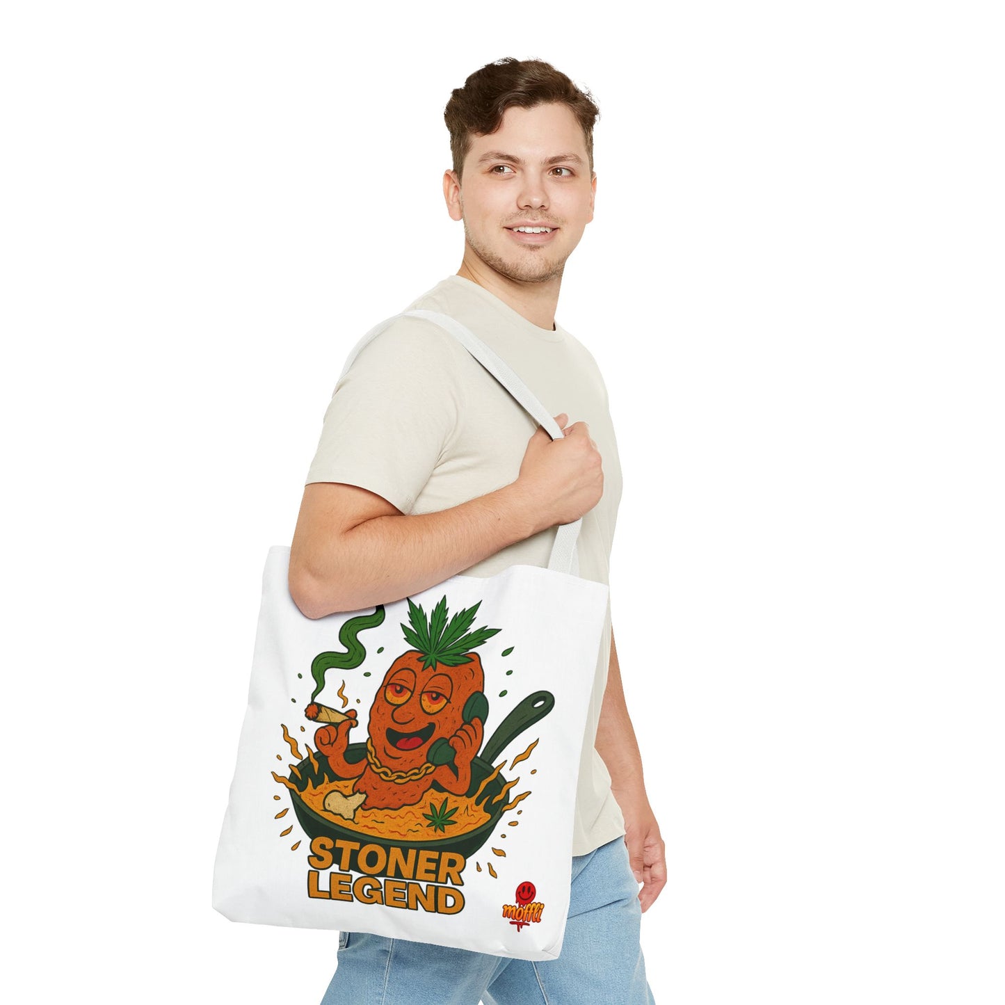 Stoner Legend Tote Bag – Funny Weed Chef Design (Tax Included)