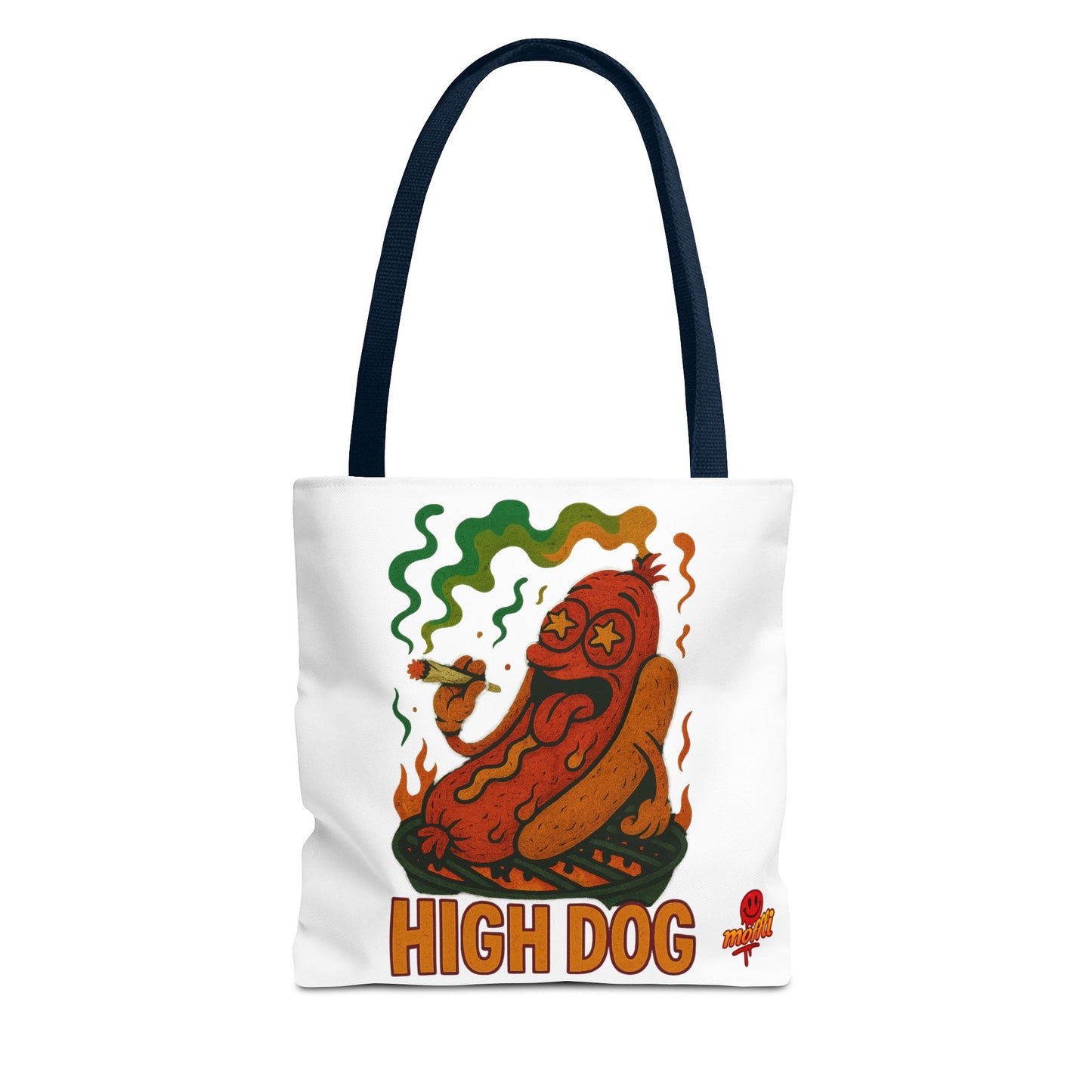 High Dog Tote Bag – Funny Hot Dog Weed 420 (Tax Included)