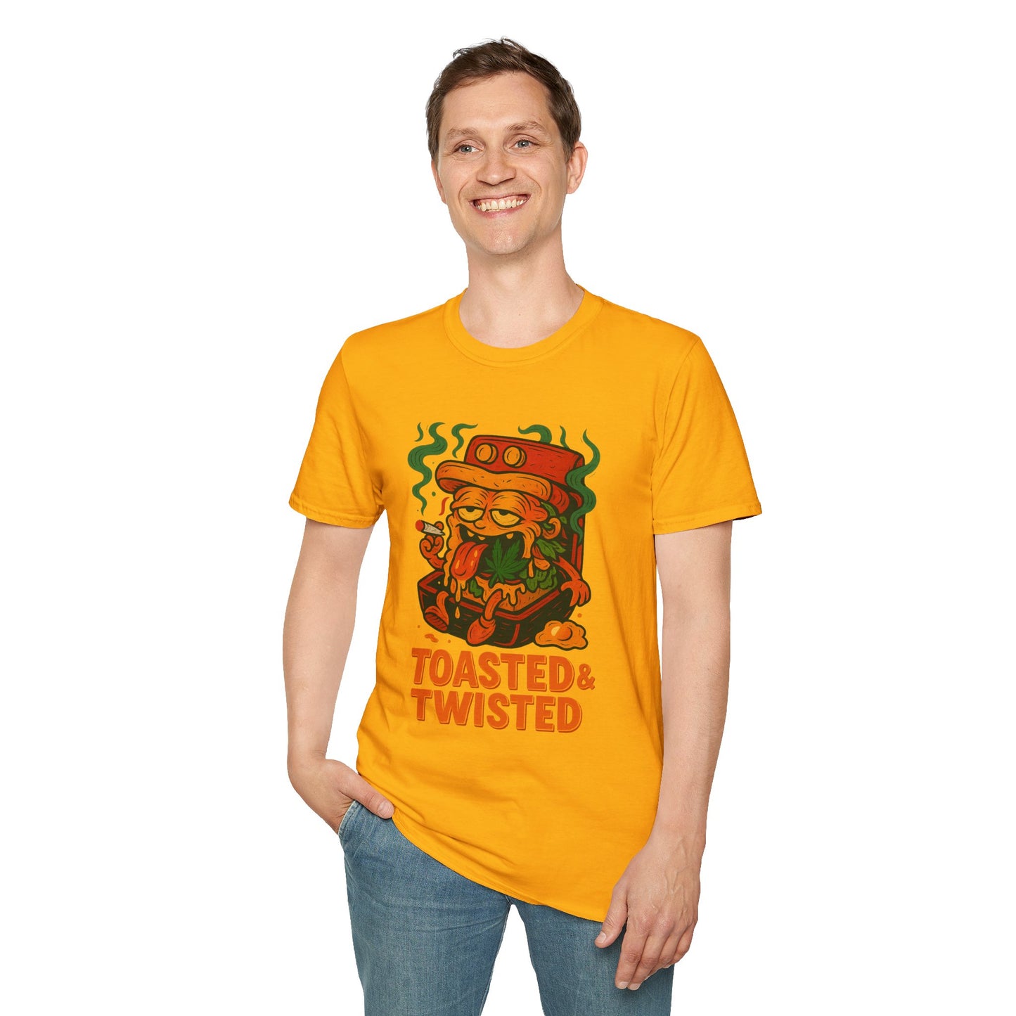 Toasted & Twisted T-Shirt – Funny Weed Sandwich (Tax Included)
