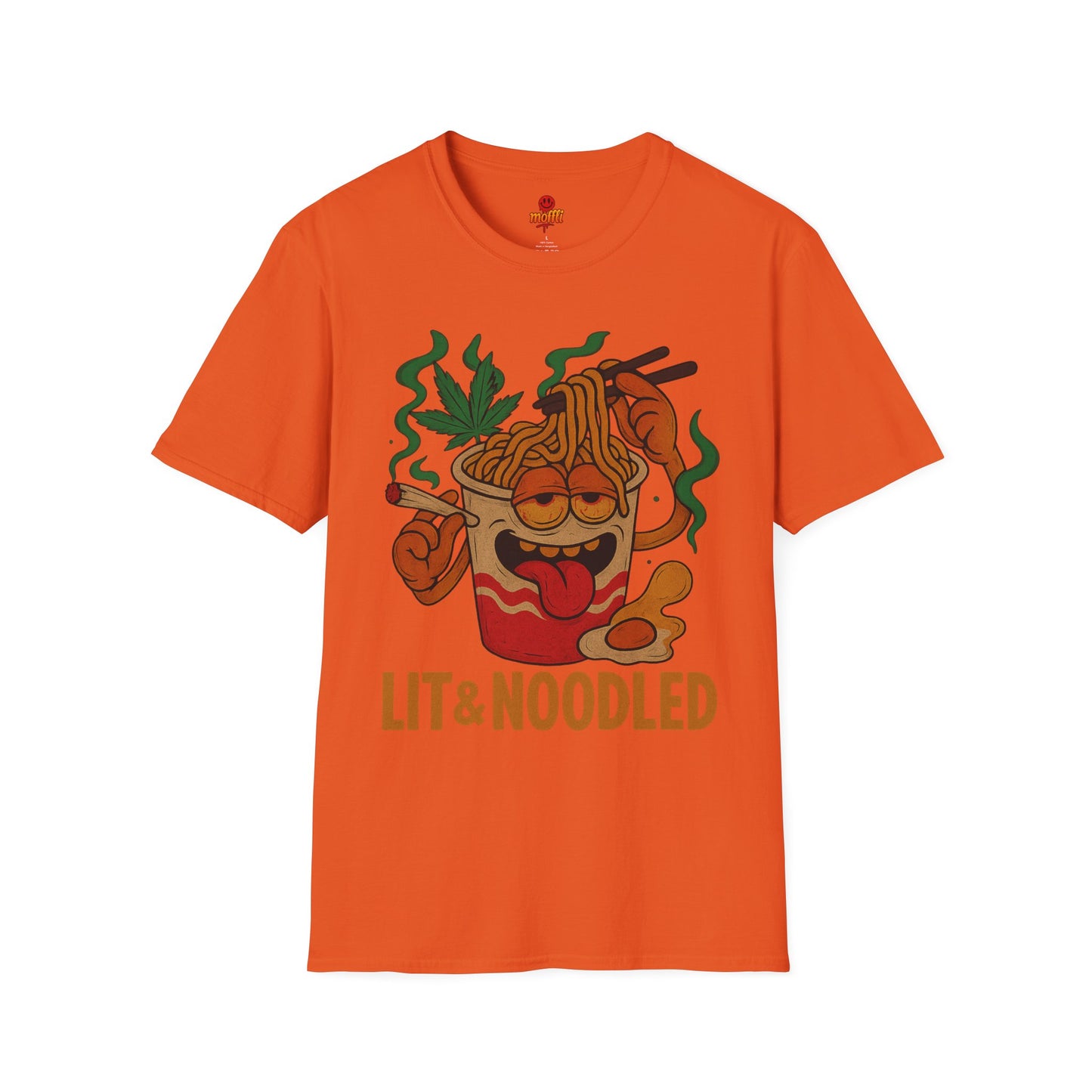 Lit & Noodled T-Shirt – Funny Weed Ramen Shirt (Tax Included)