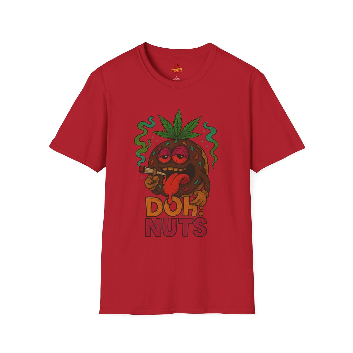 DOH! NUTS Black Chocolate Donut Stoner Shirt (Tax Included)