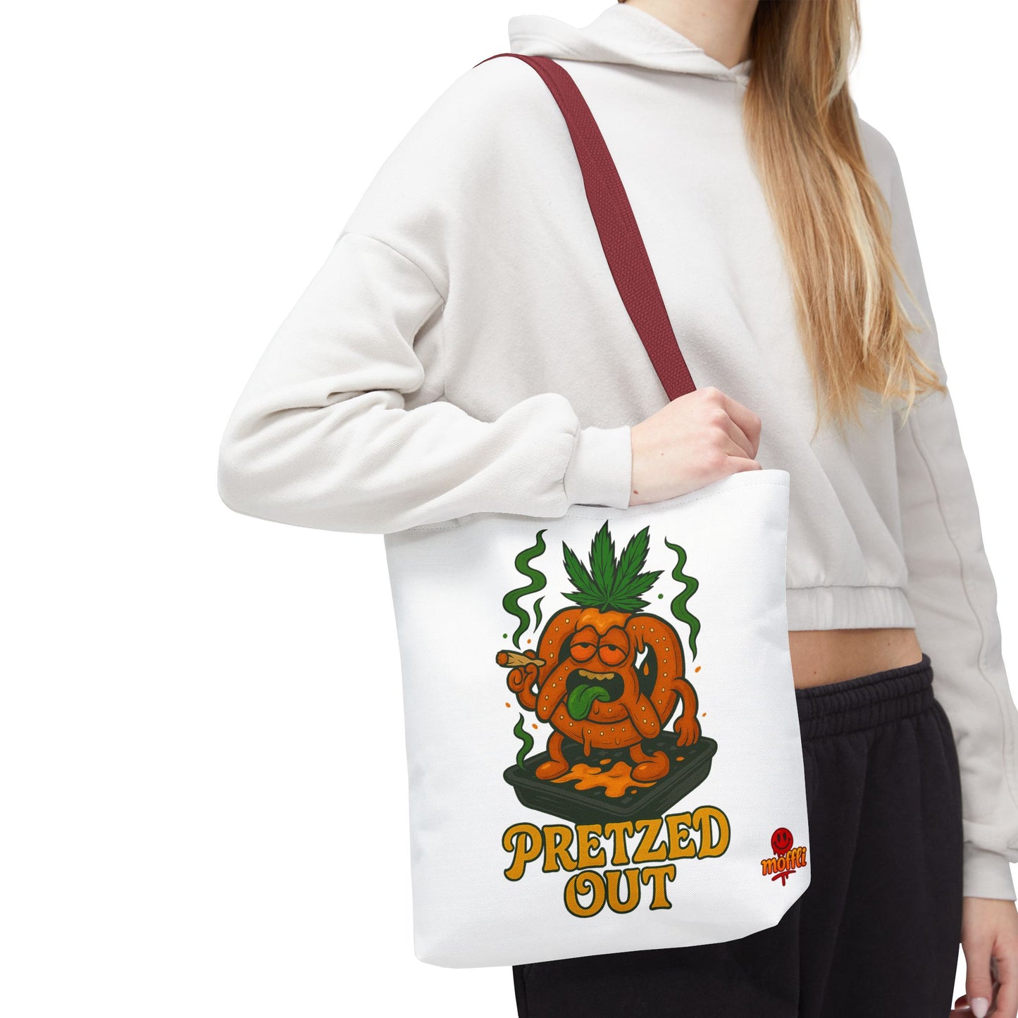 Pretzed Out Tote Bag – Funny High Pretzel 420 (Tax Included)