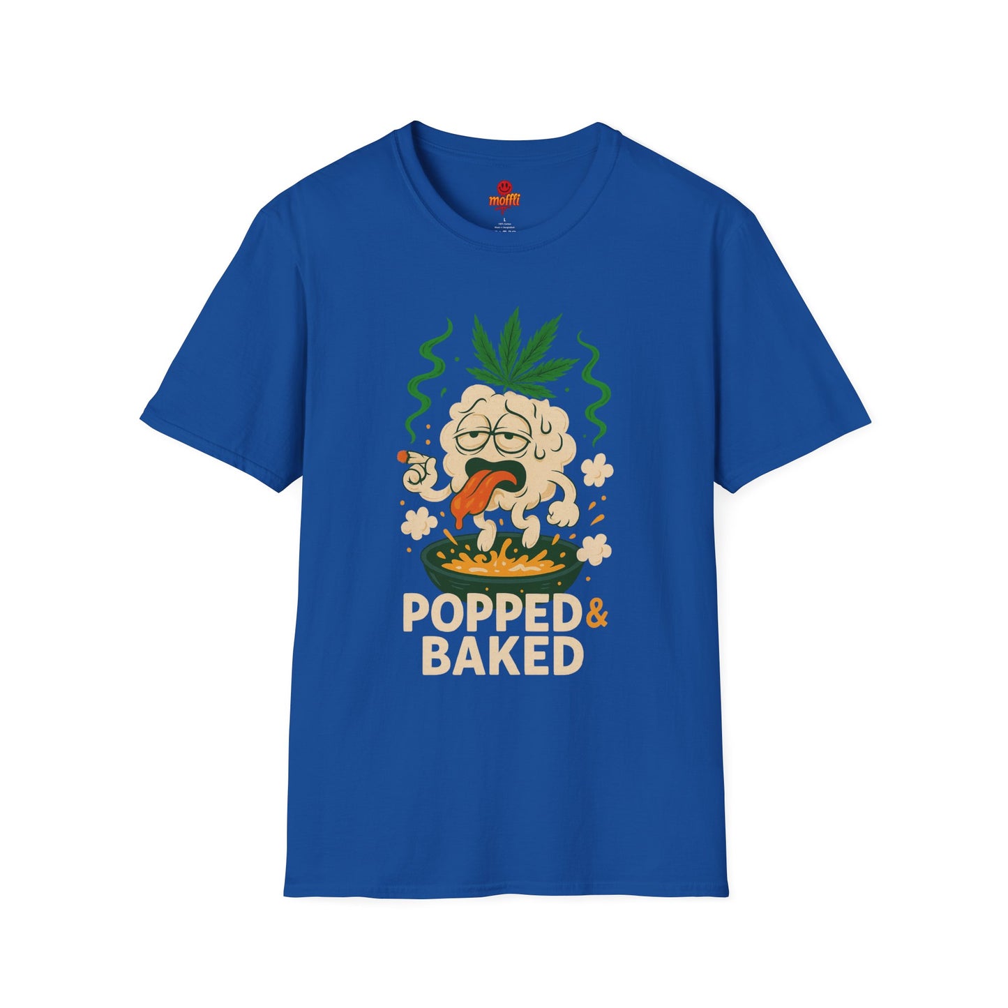 Popped & Baked – Funny Weed Popcorn Shirt (Tax Included)
