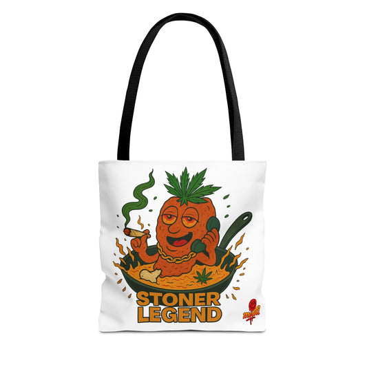 Stoner Legend Tote Bag – Funny Weed Chef Design (Tax Included)
