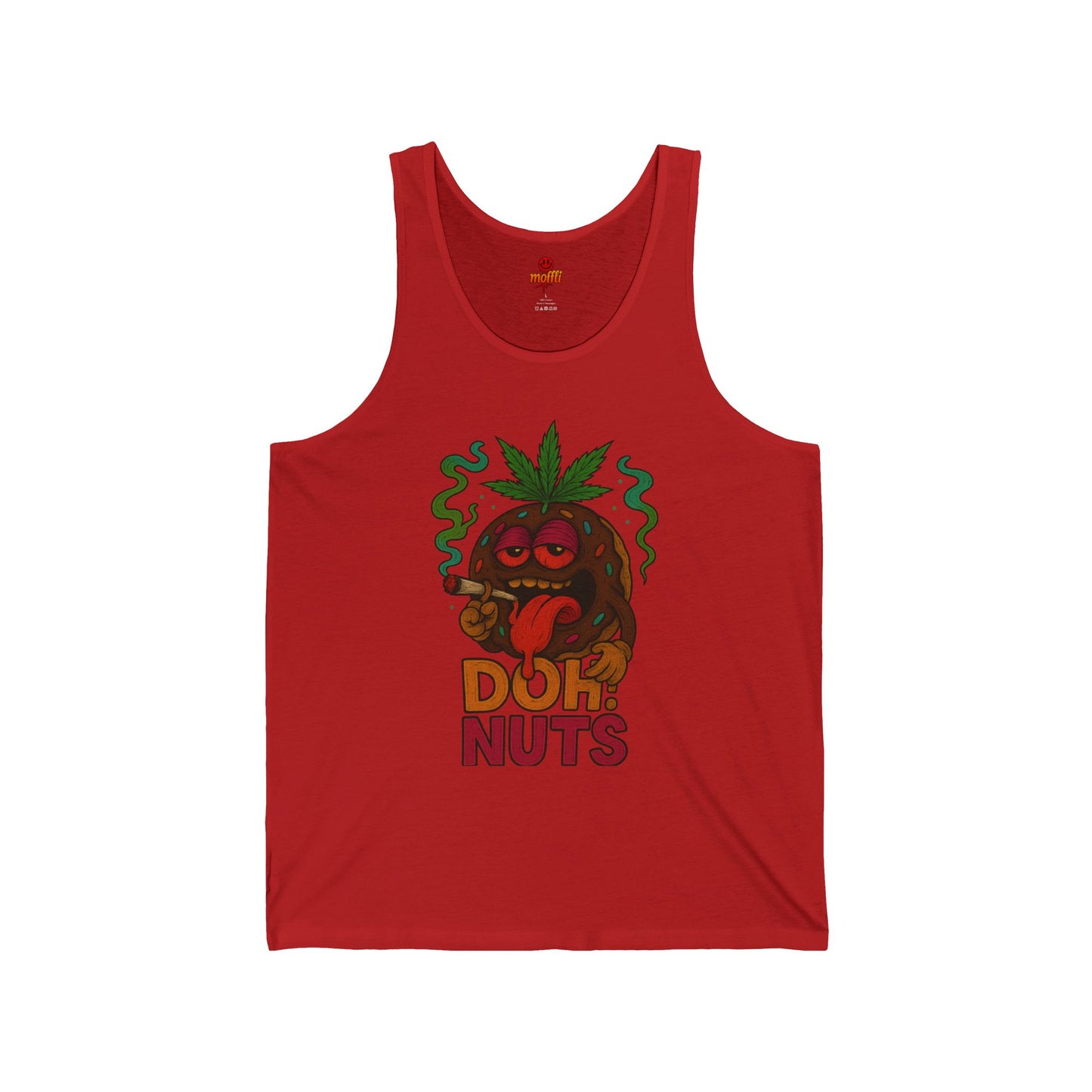 Doh! Nuts Chocolate Tank Top, Funny Weed Donut (Tax Included)