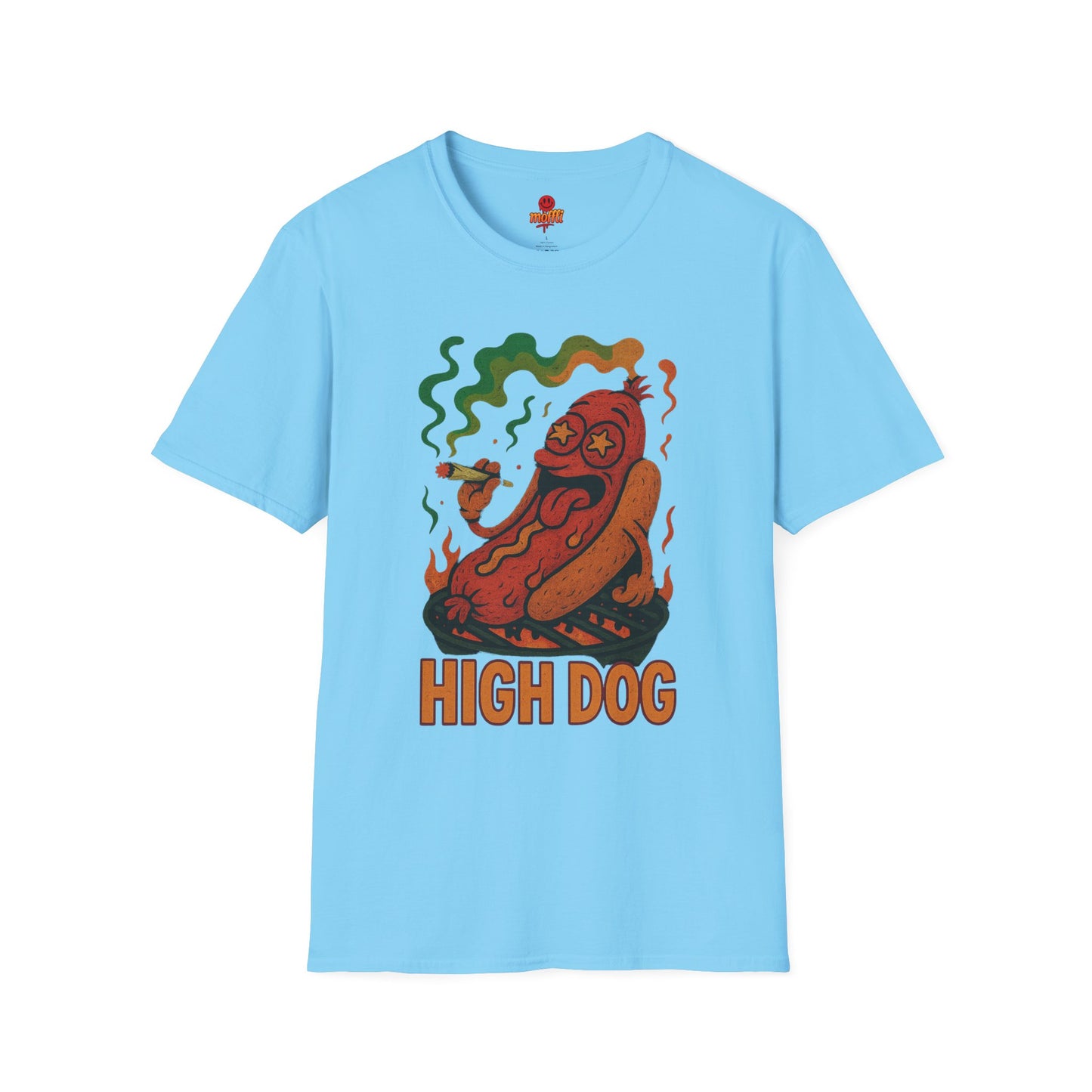 High Dog T-Shirt – Funny Weed Hot Dog Shirt (Tax Included)