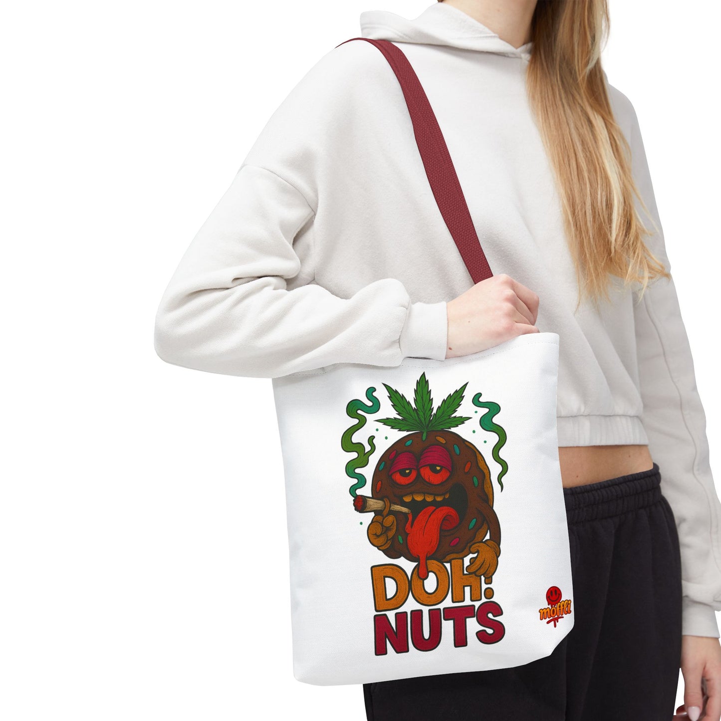 Doh! Nuts Tote Bag – Funny Weed Donut Design (Tax Included)