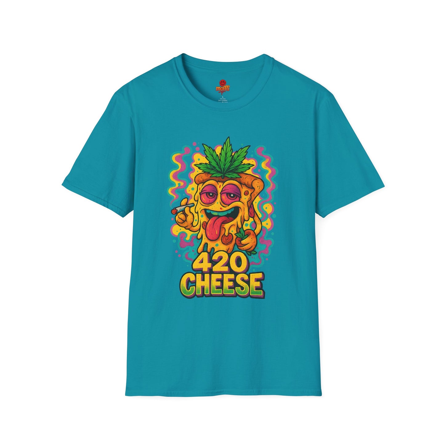 420 Cheese Weed Shirt – Funny Trippy Pizza T-Shirt (Tax Included)