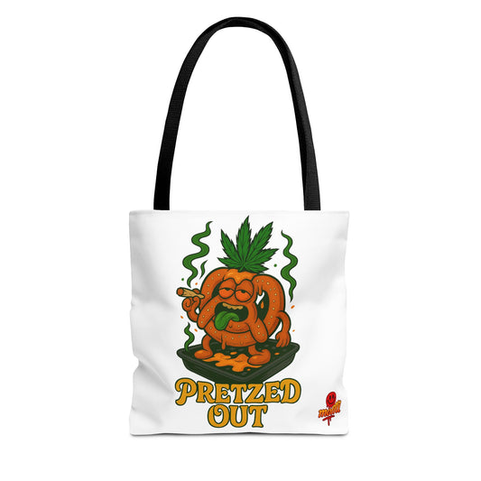 Pretzed Out Tote Bag – Funny High Pretzel 420 (Tax Included)