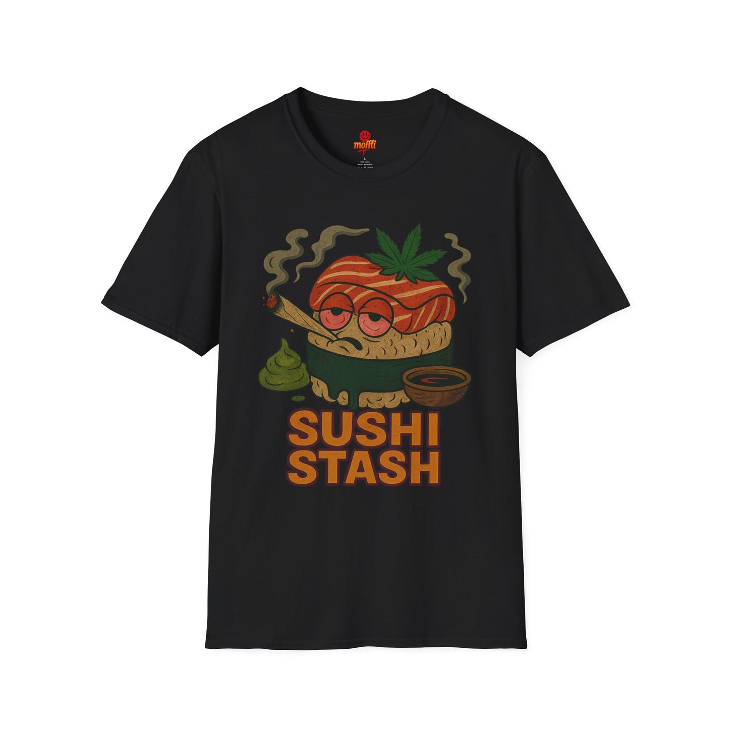 Sushi Stash T-Shirt – Funny Weed Sushi (Tax Included)