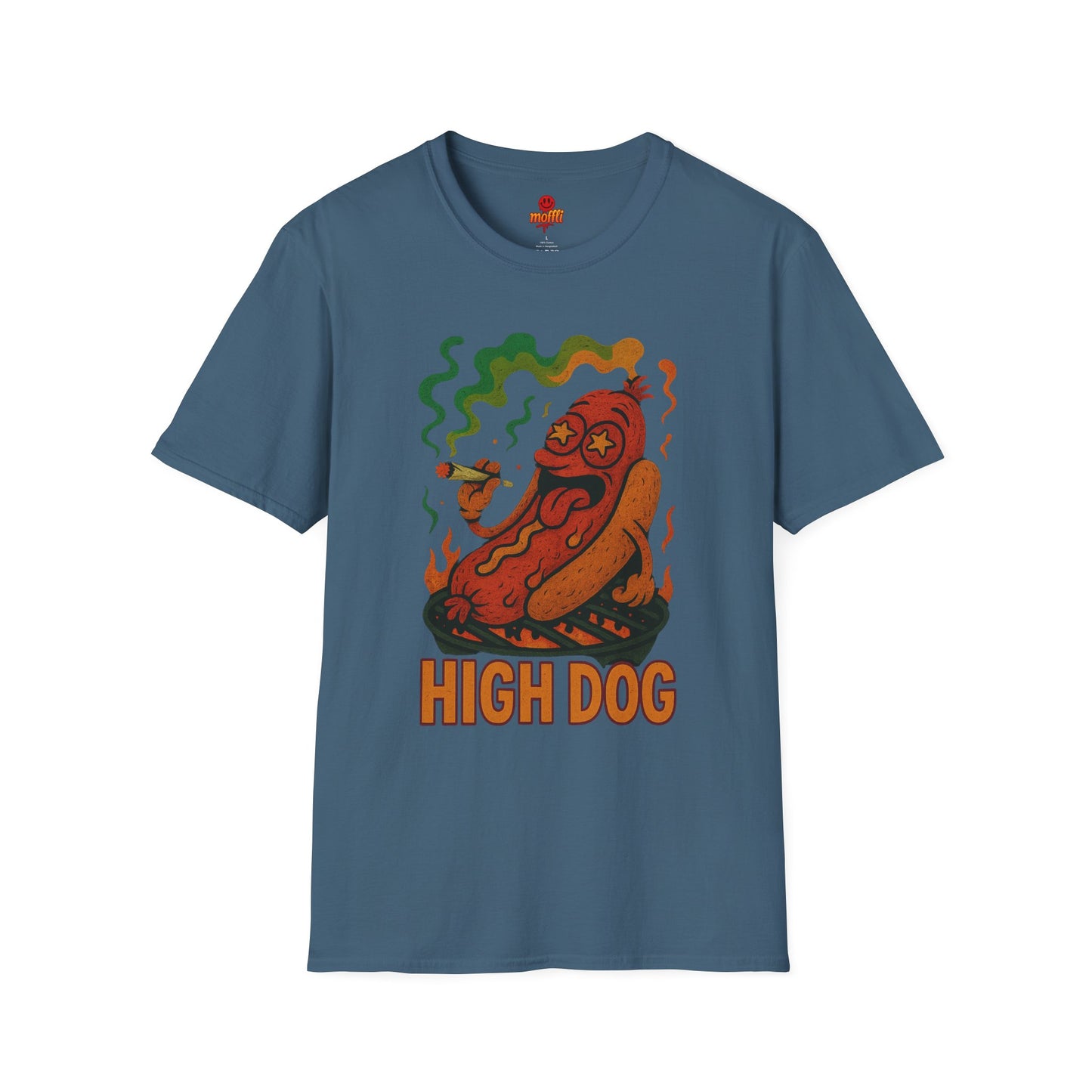 High Dog T-Shirt – Funny Weed Hot Dog Shirt (Tax Included)