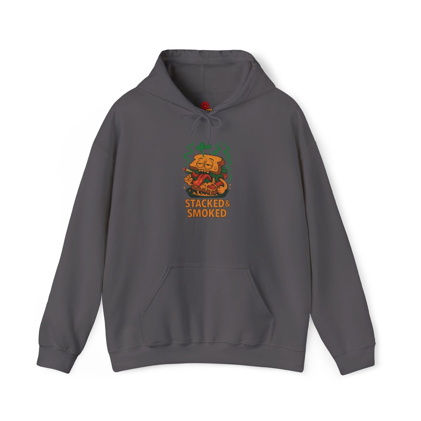 Stacked & Smoked Hoodie – Funny Stoner Sandwich (Tax Included)