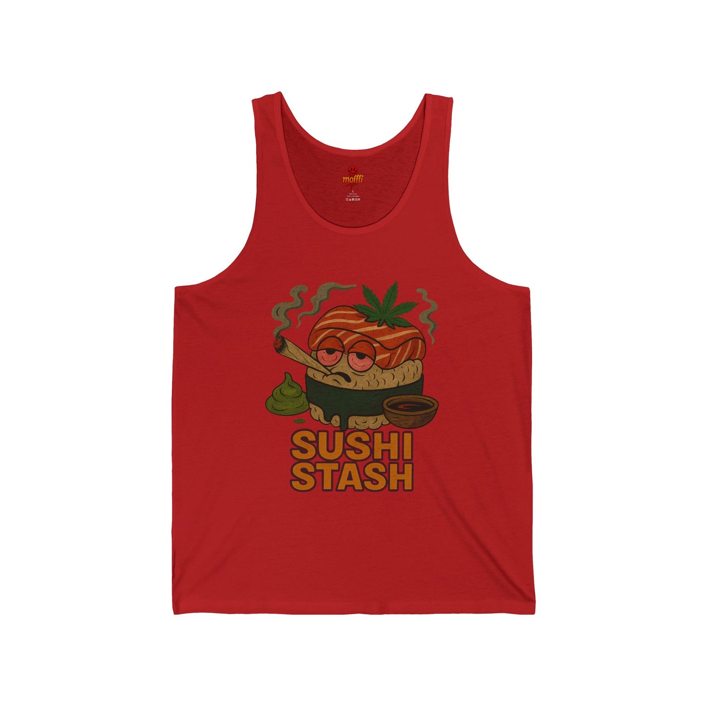 Sushi Stash Tank Top, Funny Weed Sushi (Tax Included)
