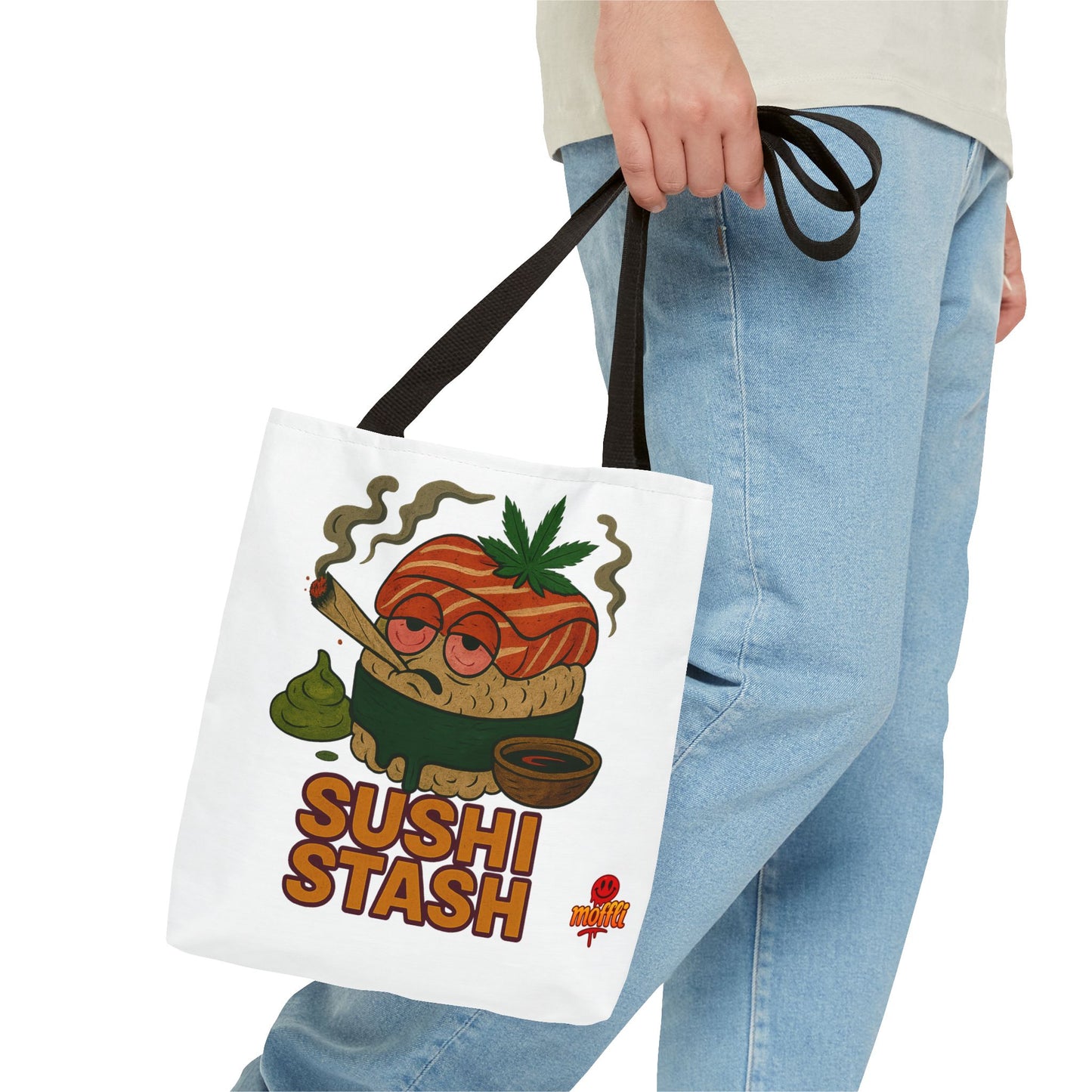 Sushi Stash Tote Bag – Funny Weed Sushi Roll Design (Tax Included)