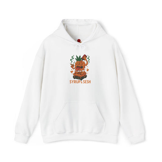 Syrup & Sesh Hoodie – Funny Weed Waffle (Tax Included)