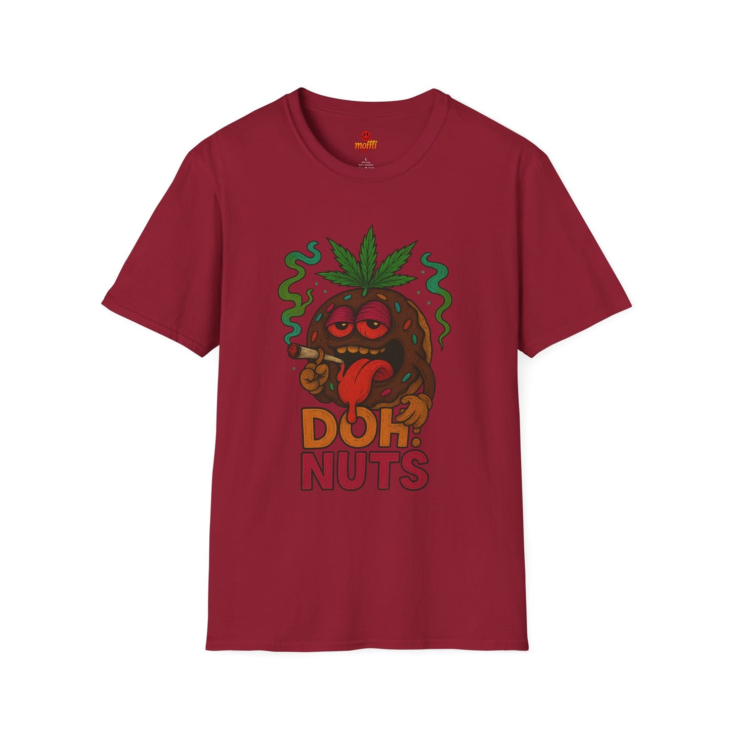 DOH! NUTS Black Chocolate Donut Stoner Shirt (Tax Included)