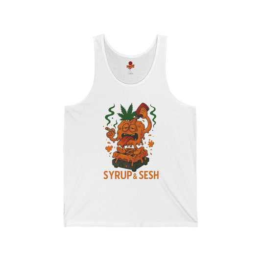 Syrup & Sesh – Melting Waffle Cartoon Tank Top (Tax Included)
