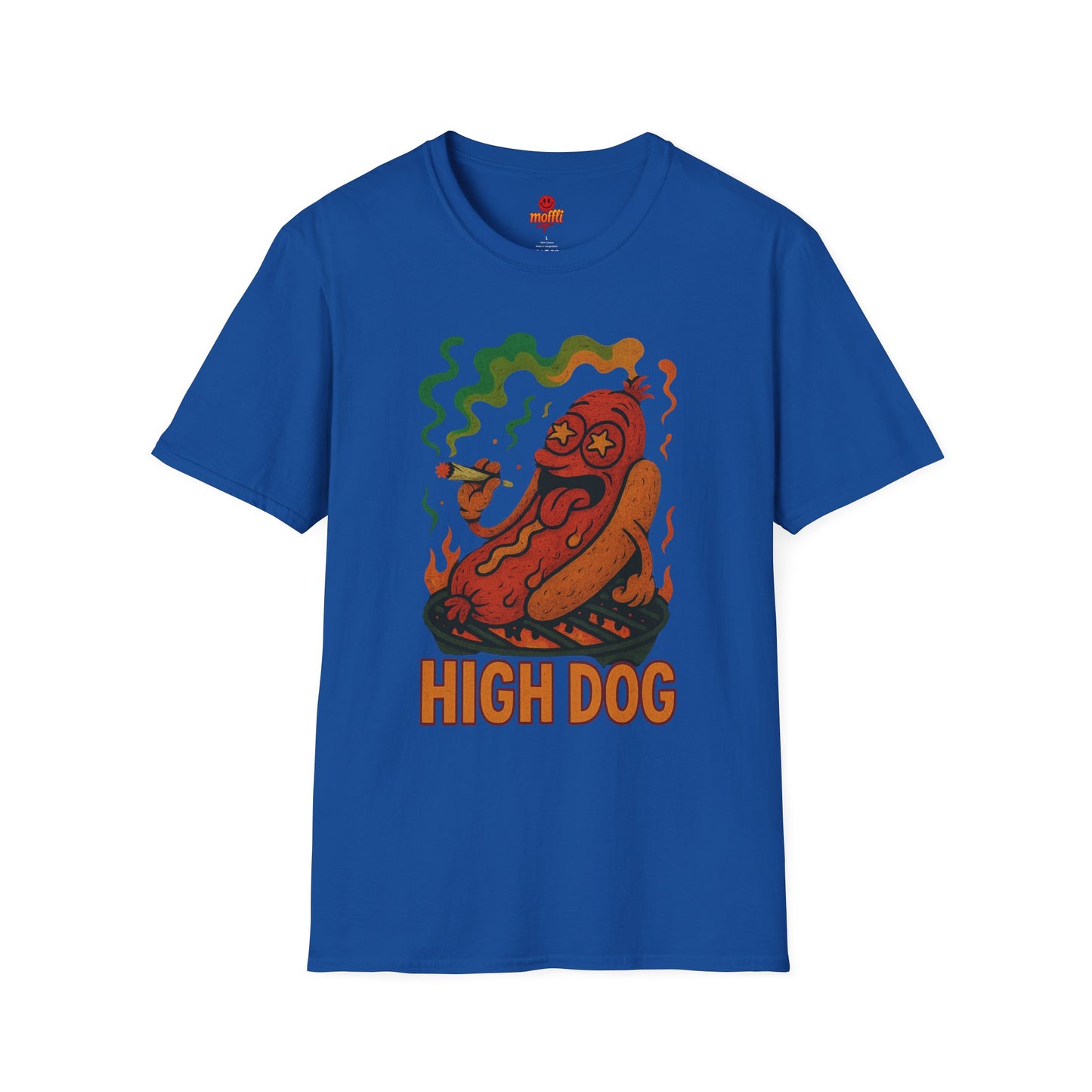 High Dog T-Shirt – Funny Weed Hot Dog Shirt (Tax Included)