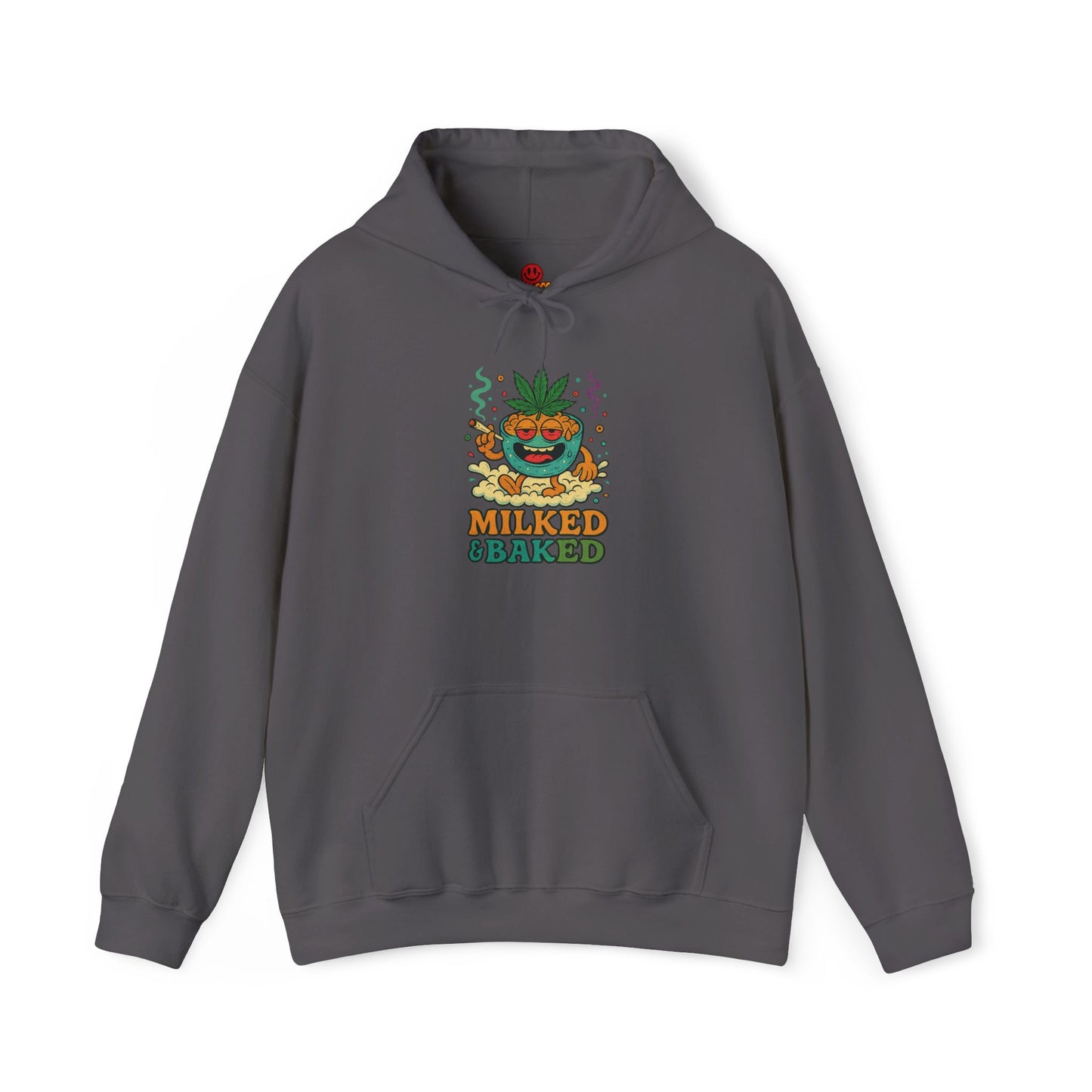 Milked & Baked Hoodie – Funny Green Cereal Bowl Weed (Tax Included)
