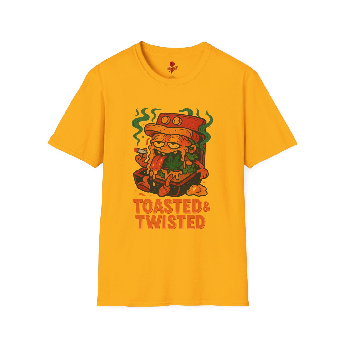 Toasted & Twisted T-Shirt – Funny Weed Sandwich (Tax Included)