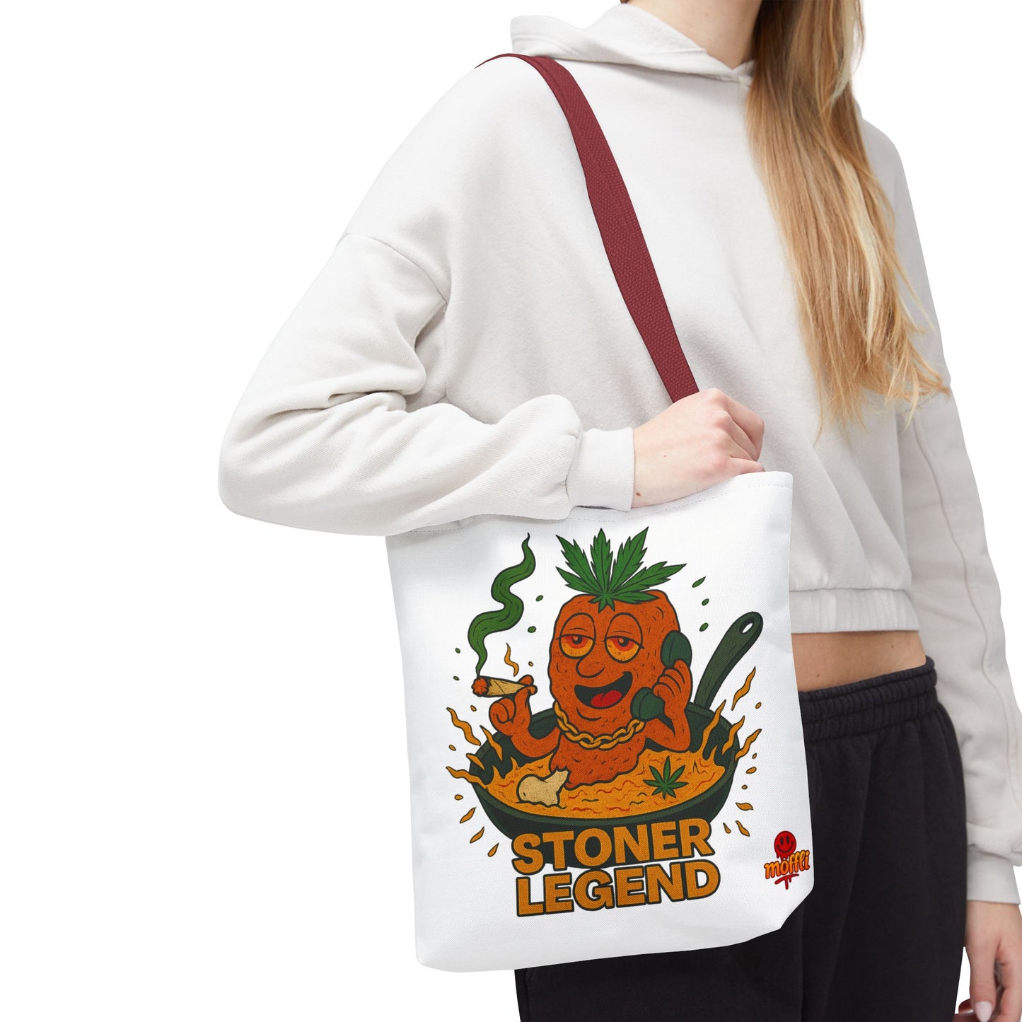 Stoner Legend Tote Bag – Funny Weed Chef Design (Tax Included)
