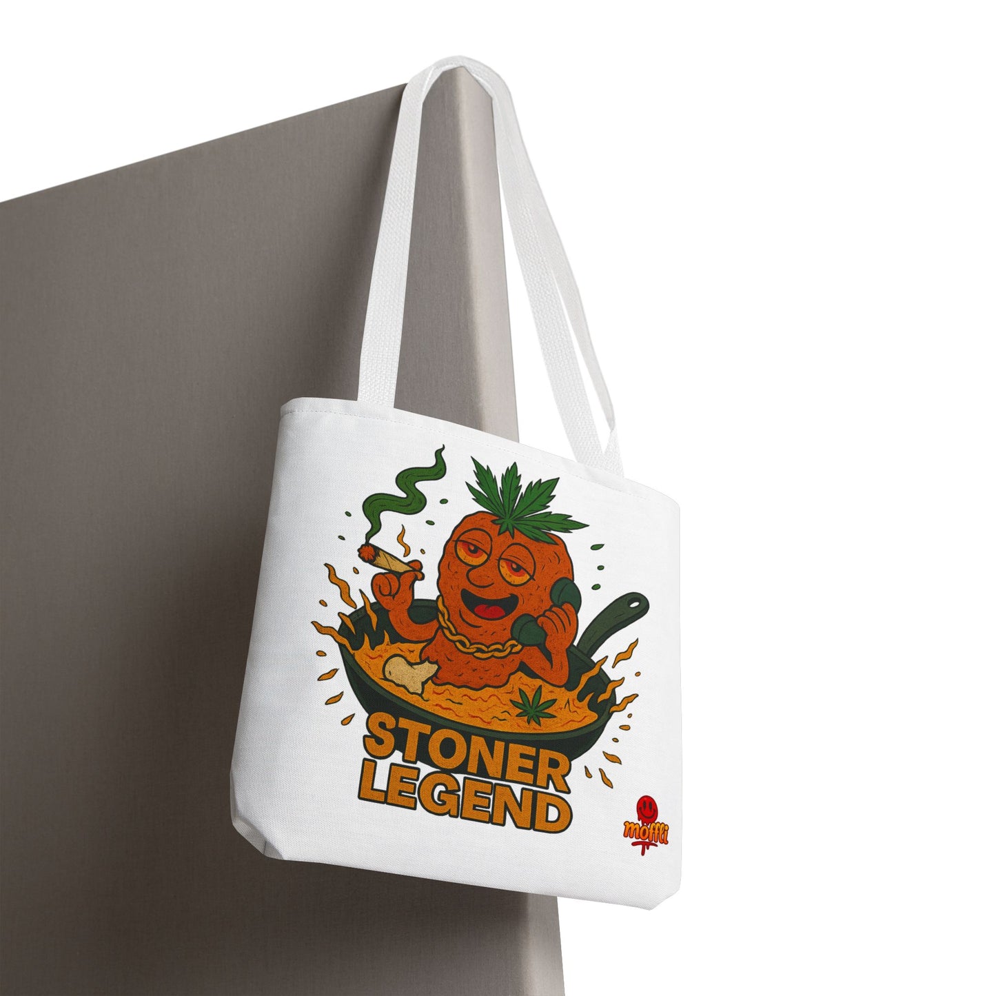 Stoner Legend Tote Bag – Funny Weed Chef Design (Tax Included)
