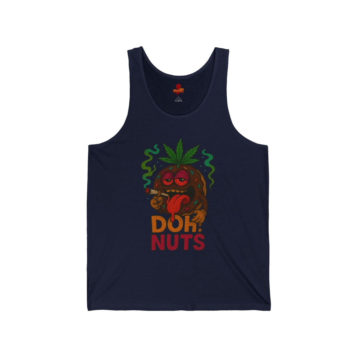 Doh! Nuts Chocolate Tank Top, Funny Weed Donut (Tax Included)