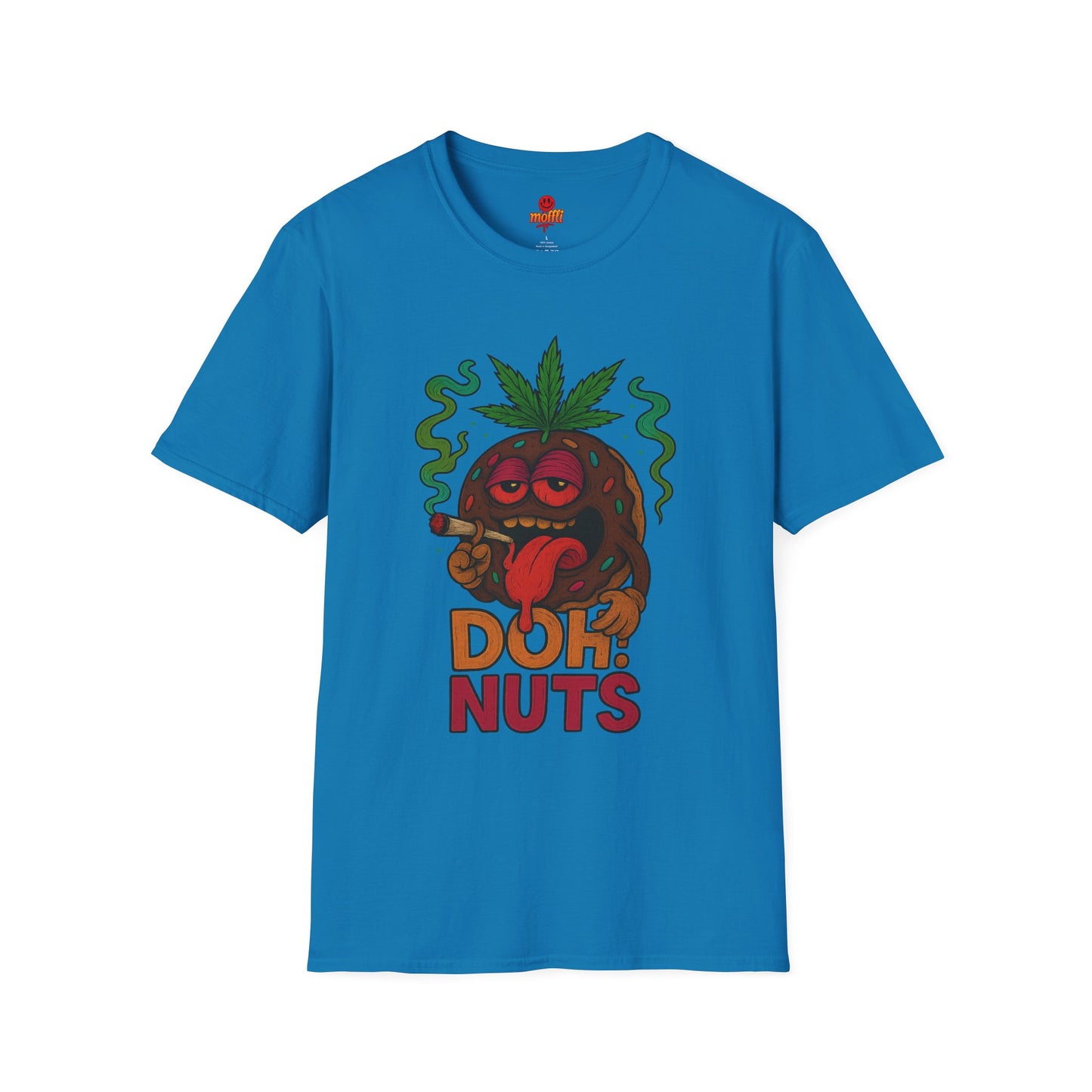 DOH! NUTS Black Chocolate Donut Stoner Shirt (Tax Included)