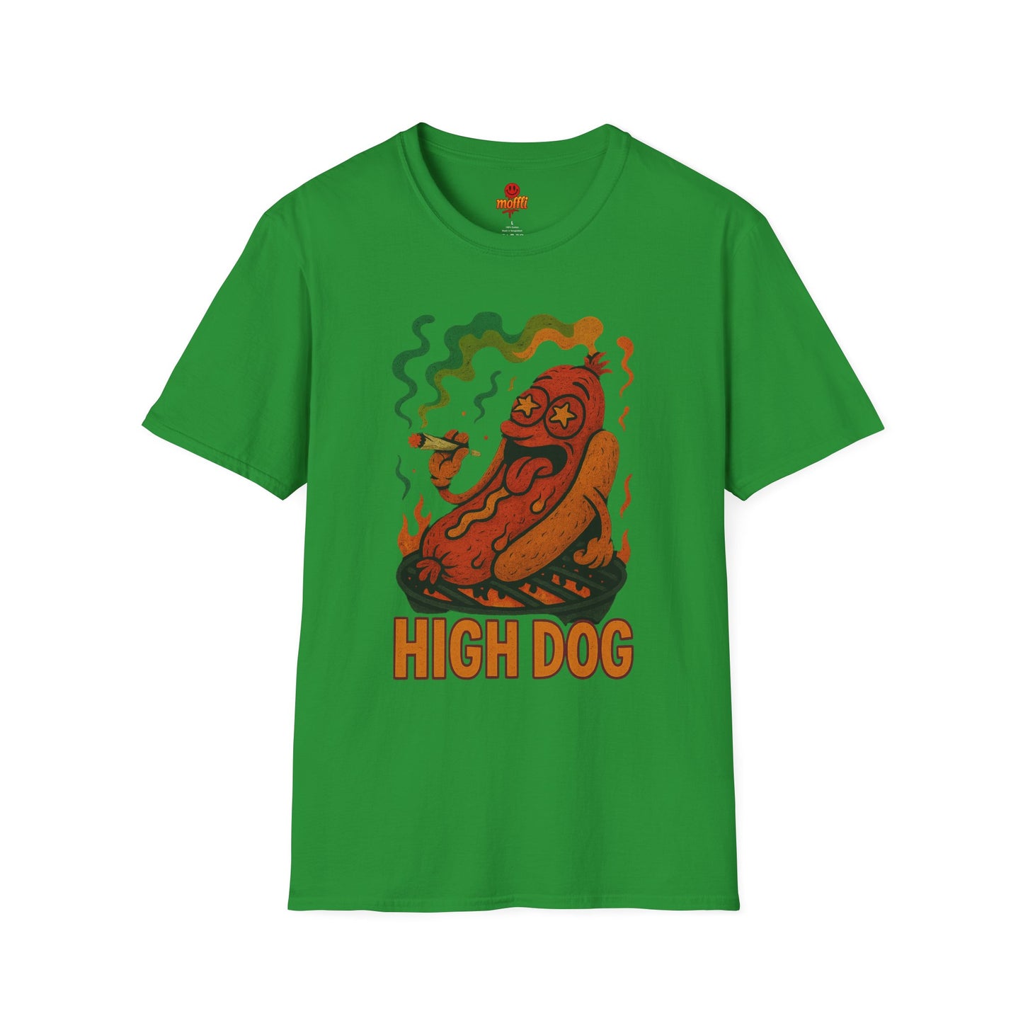 High Dog T-Shirt – Funny Weed Hot Dog Shirt (Tax Included)