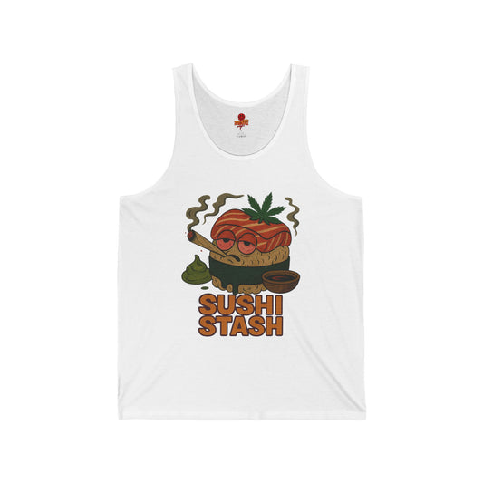 Sushi Stash Tank Top, Funny Weed Sushi (Tax Included)