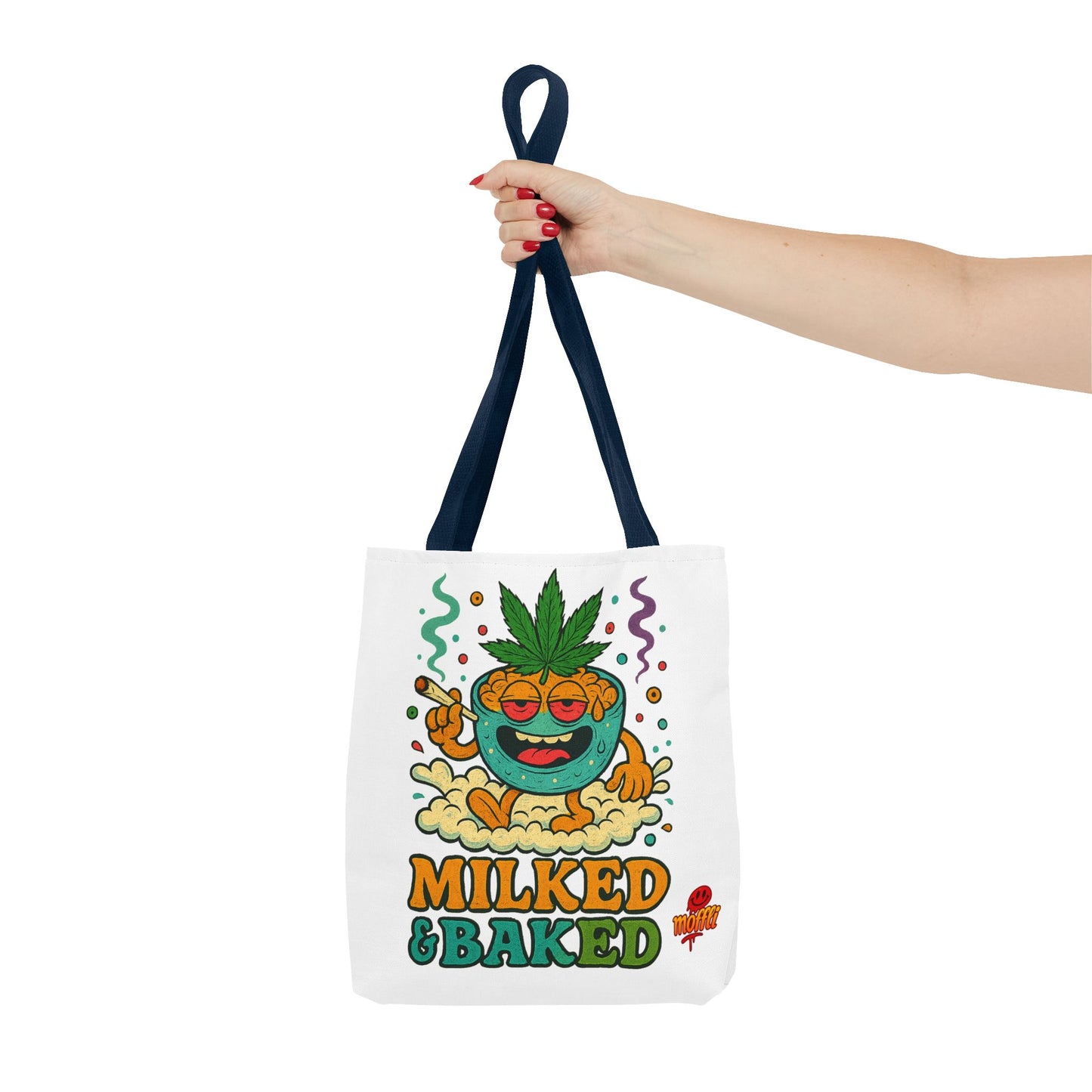 Milked & Baked Tote Bag – Funny Weed Mac N’ Cheese (Tax Included)
