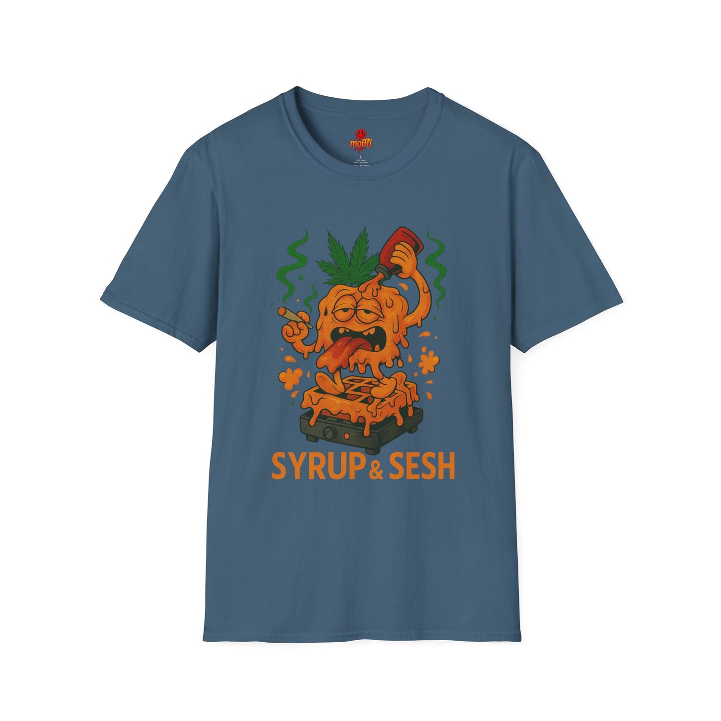 Syrup & Sesh T-Shirt – Funny Weed Waffle Shirt (Tax Included)